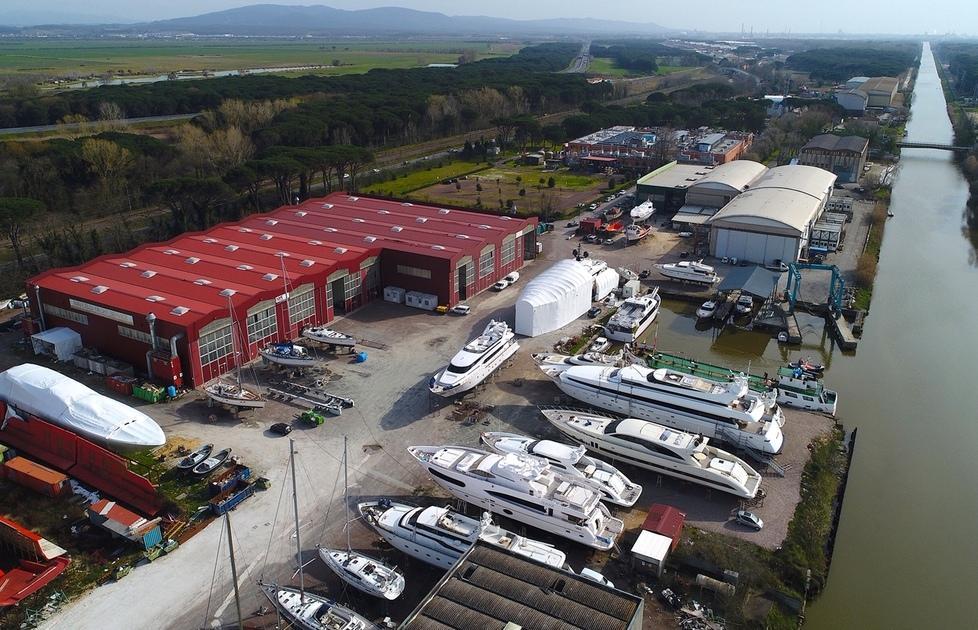 Il cantiere della Navicelli yacht service