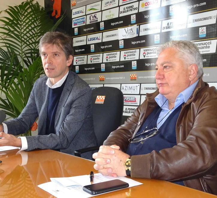 Andrea Bonechi presidente della Holding Arancione e Orazio Ferrari presidente dell'Us Pistoiese