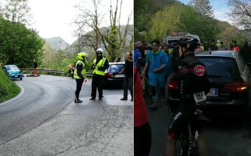 Scontro alla Gran Fondo, gli organizzatori: «Avevamo chiesto di chiudere la strada per almeno 2 ore» 