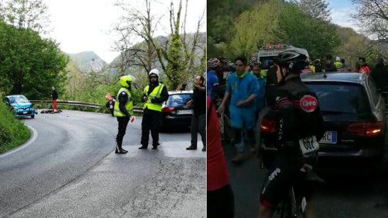 Scontro alla Gran Fondo, gli organizzatori: «Avevamo chiesto di chiudere la strada per almeno 2 ore»
