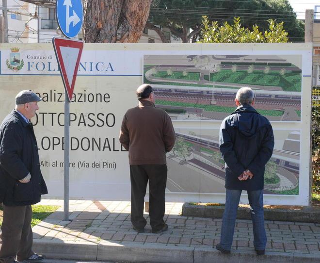 Sottopasso di Campi Alti La prima pietra è posata 