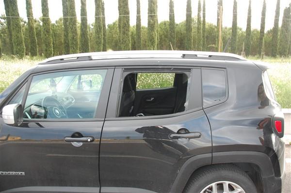 Il vetro sfondato dal capriolo