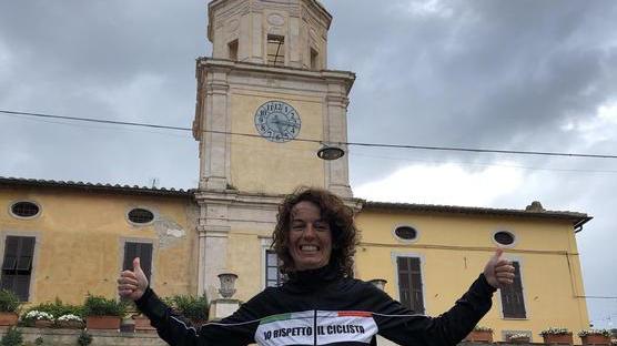 Gianotti al traguardo Motta e Bettini al via