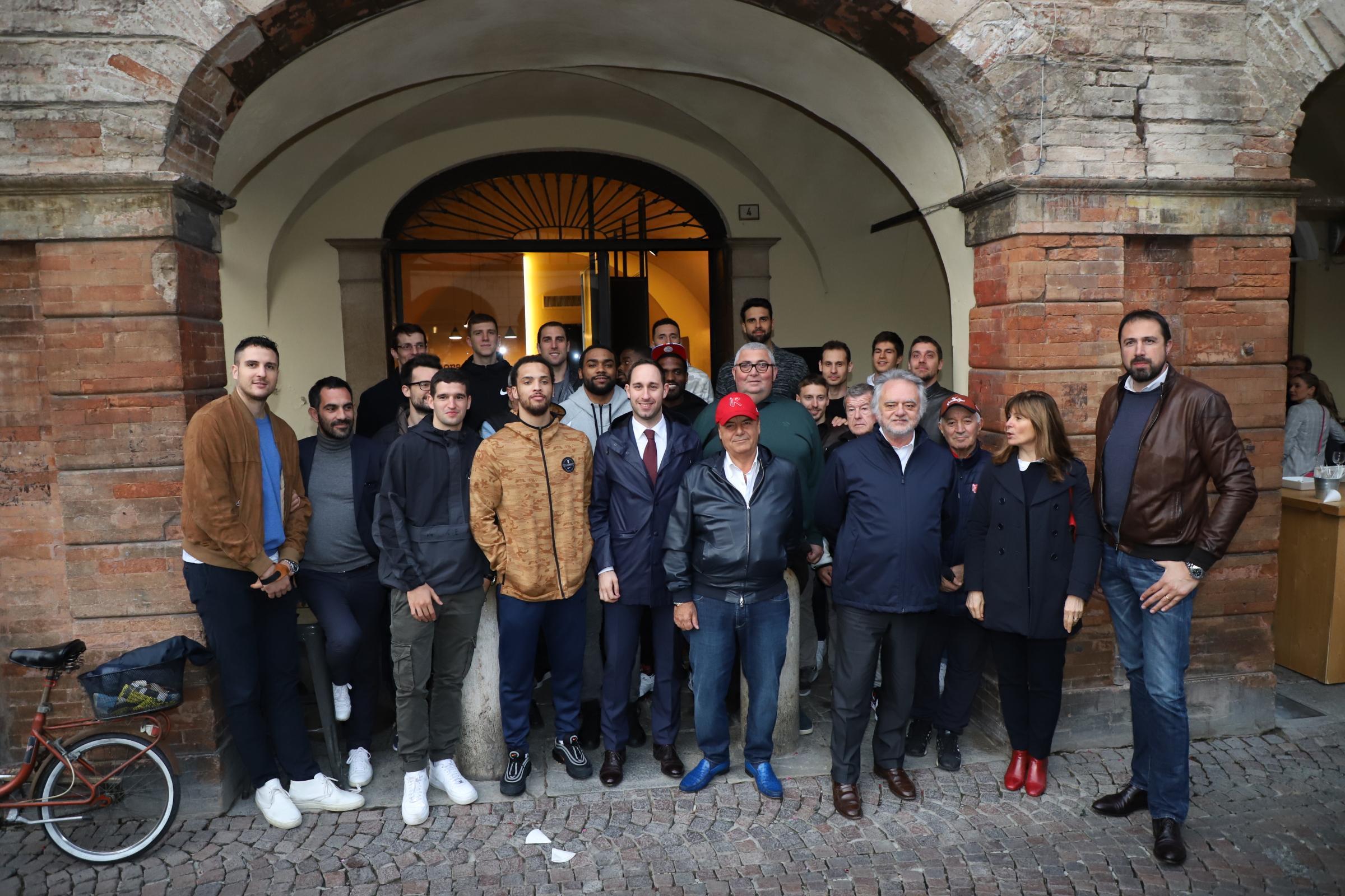 Il patron Landi con la presidente Ferrarini
