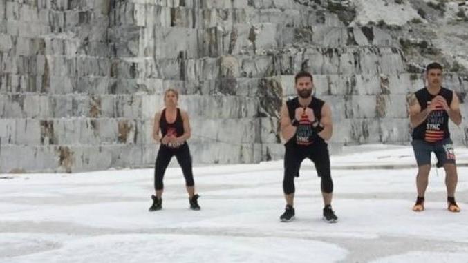 Alle cave allenamento “Strong” in bancata