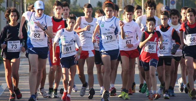 Marciatori in via Giotto per il Trofeo toscano 2012