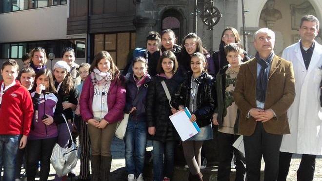 Gli alunni di Casola in visita al centro trasfusionale