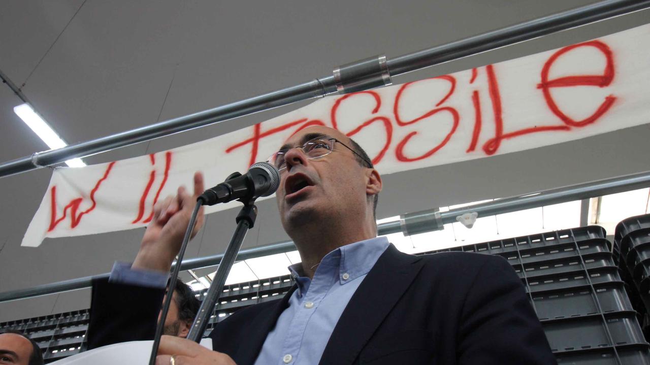 Nicola Zingaretti al Lanificio Bellucci (foto Batavia)