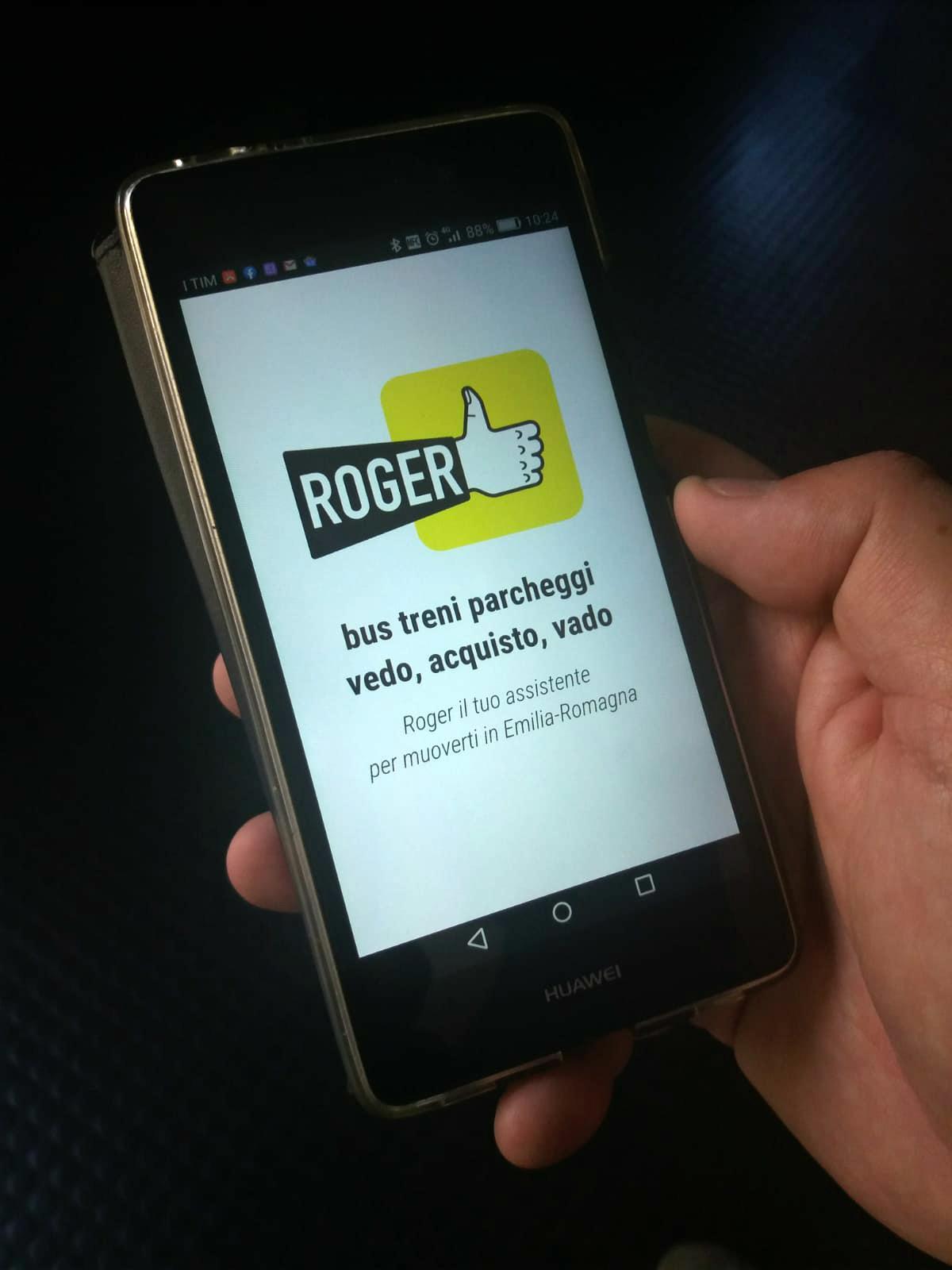 L'app Roger con la quale si possono già comprare biglietti "virtuali"
