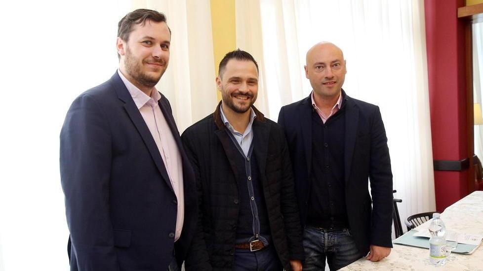 I tre candidati sindaco attesi al voto del 26 maggio Magnani, Baroncini e Rucco.