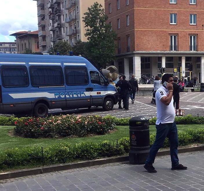 Stazione blindata dalla polizia per gli ultras dell’Atalanta 