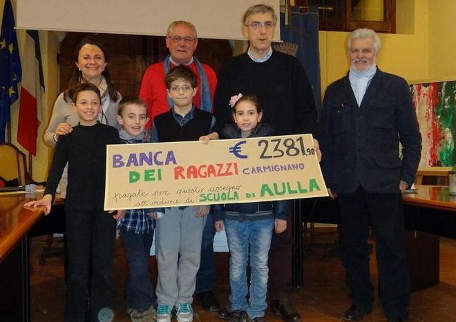 Bambini e genitori del Pontormo in aiuto di Aulla 