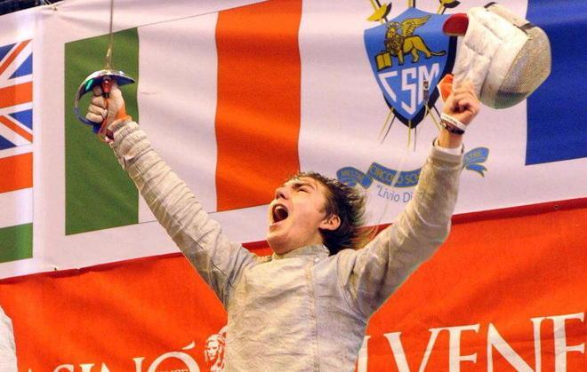 Iacopo Rinaldi campione europeo nella sciabola categoria cadetti
