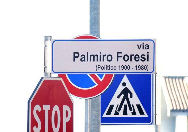 Una strada intitolata a Palmiro Foresi