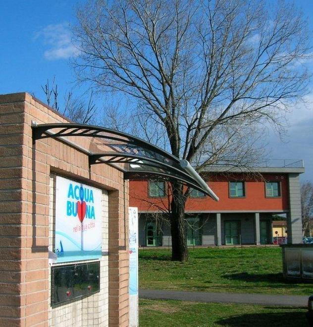 Tettoia antipioggia per il fontanello 