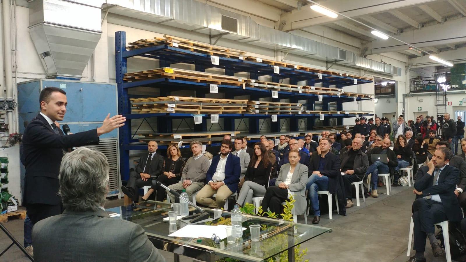 Carpi, l'ottimismo di Di Maio su Governo e futuro dell'economia