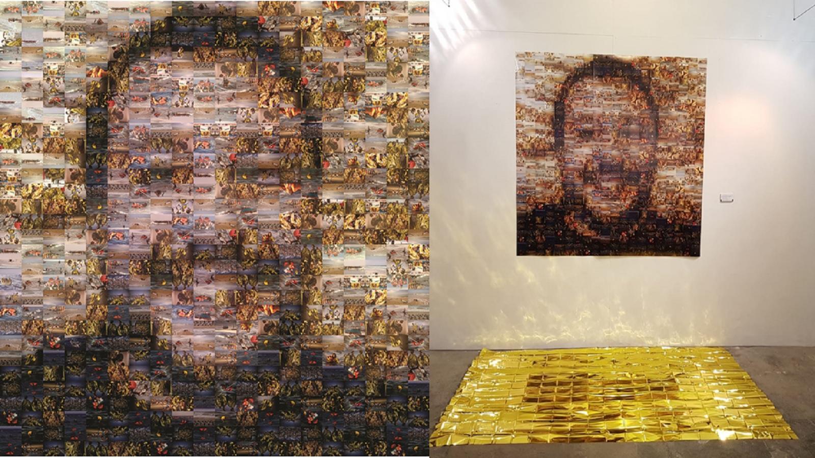 Il dolore dei migranti stampato sul volto di Salvini nell'opera degli studenti e il ministro lo rilancia: "Evviva l'arte, evviva Pisa" 