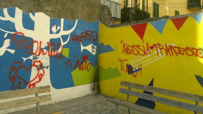 Imbrattato il murales che ricorda Angela di Quattro 