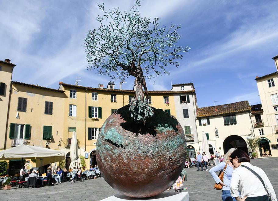 Sulle Mura sono spuntati giganteschi alberi bronzei 