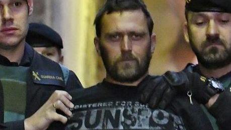 Norbert Feher, alias Igor Vaclavic o Igor il russo, al momento dell'arresto in Spagna