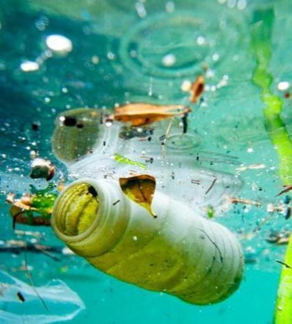 Una bottiglietta in mare: secondo la commissione Ue, il 95% dei rifiuti marini è di plastica