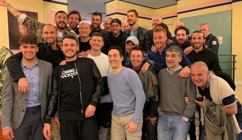 Cena amarcord dei giocatori del Montecatini calcio che nel 2016 arrivarono in semifinale playoff di serie D