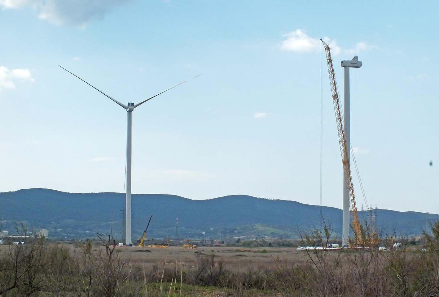 Il parco eolico (foto Pabar)