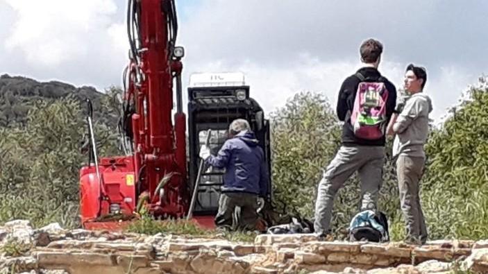 Archeologia, vigili del fuoco all’opera agli scavi di Roselle