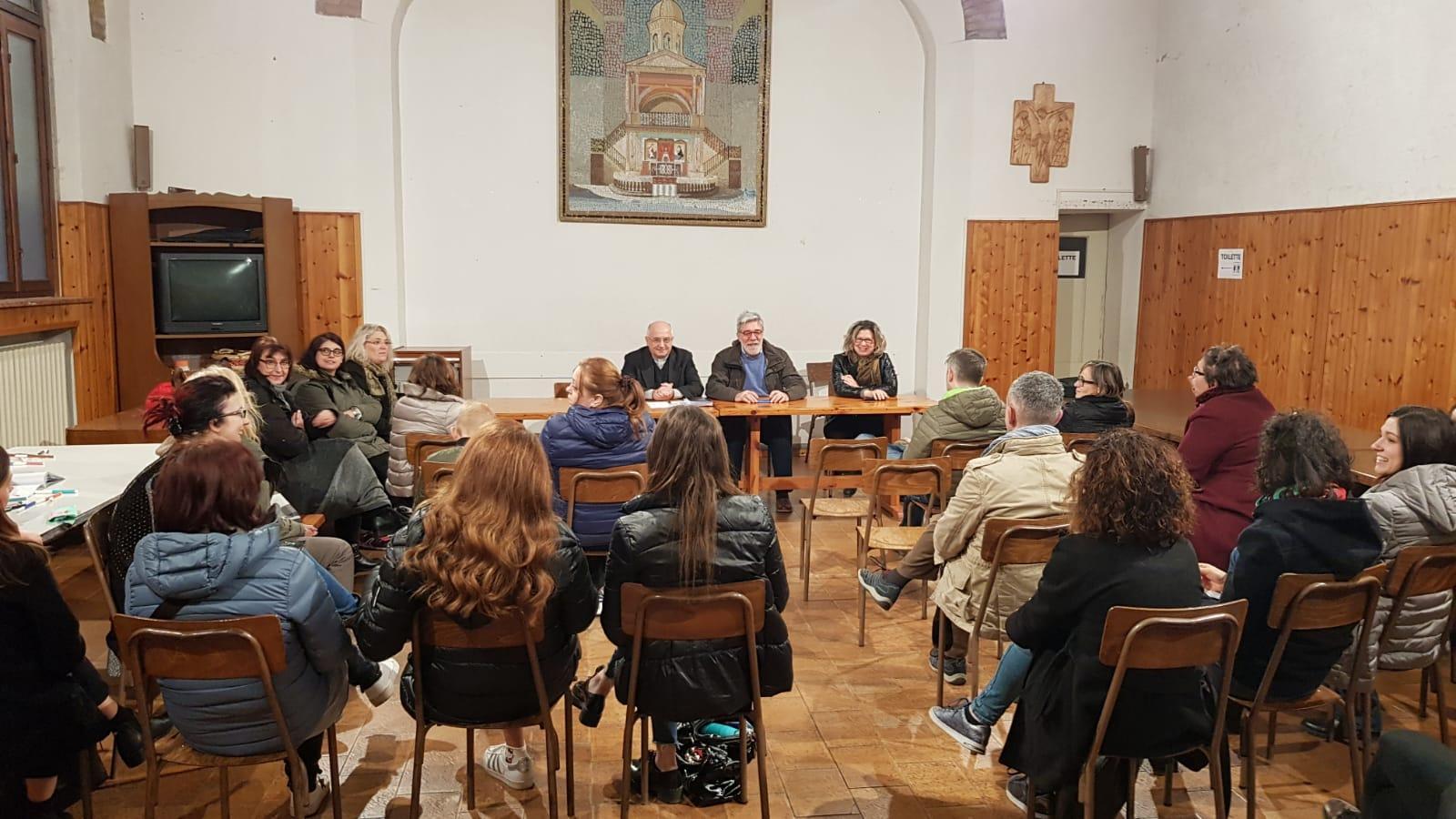 L'incontro in Curia con i genitori e il Fism