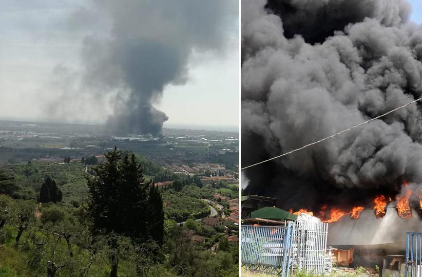 Massarosa, bruciano scafi in vetroresina: paura nube nera in Versilia - Video 