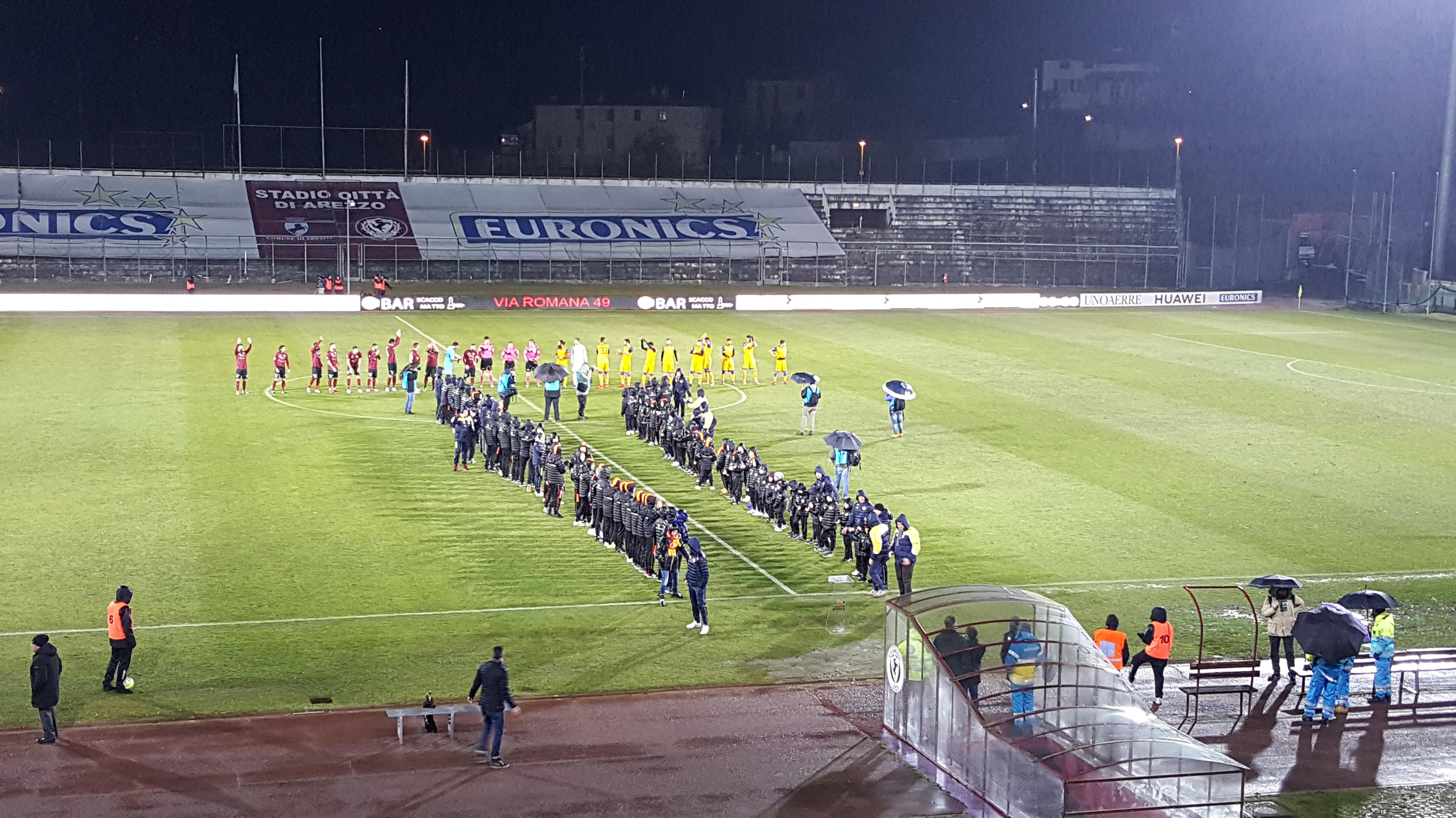 La gara di andata della regular season fra Arezzo e Pisa