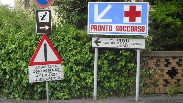 Paziente danneggia il pronto soccorso