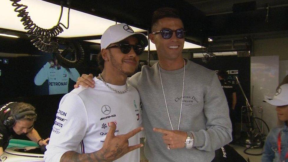 Davanti all’amico Ronaldo Hamilton è imprendibile Ferrari, altro allarme rosso