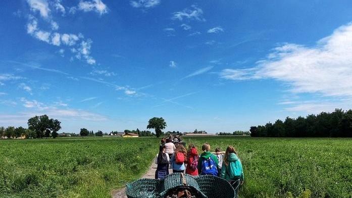 A dorso d’asino sul sentiero dedicato a Spallanzani