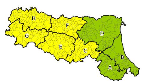 In arrivo domenica piovosa nel modenese, è allerta gialla