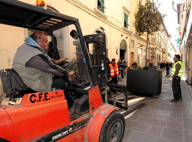 Ecco le fioriere che arrederanno la nuova area pedonale
