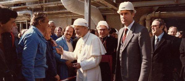 In fabbrica si ricorda la visita di Papa Wojtyla 