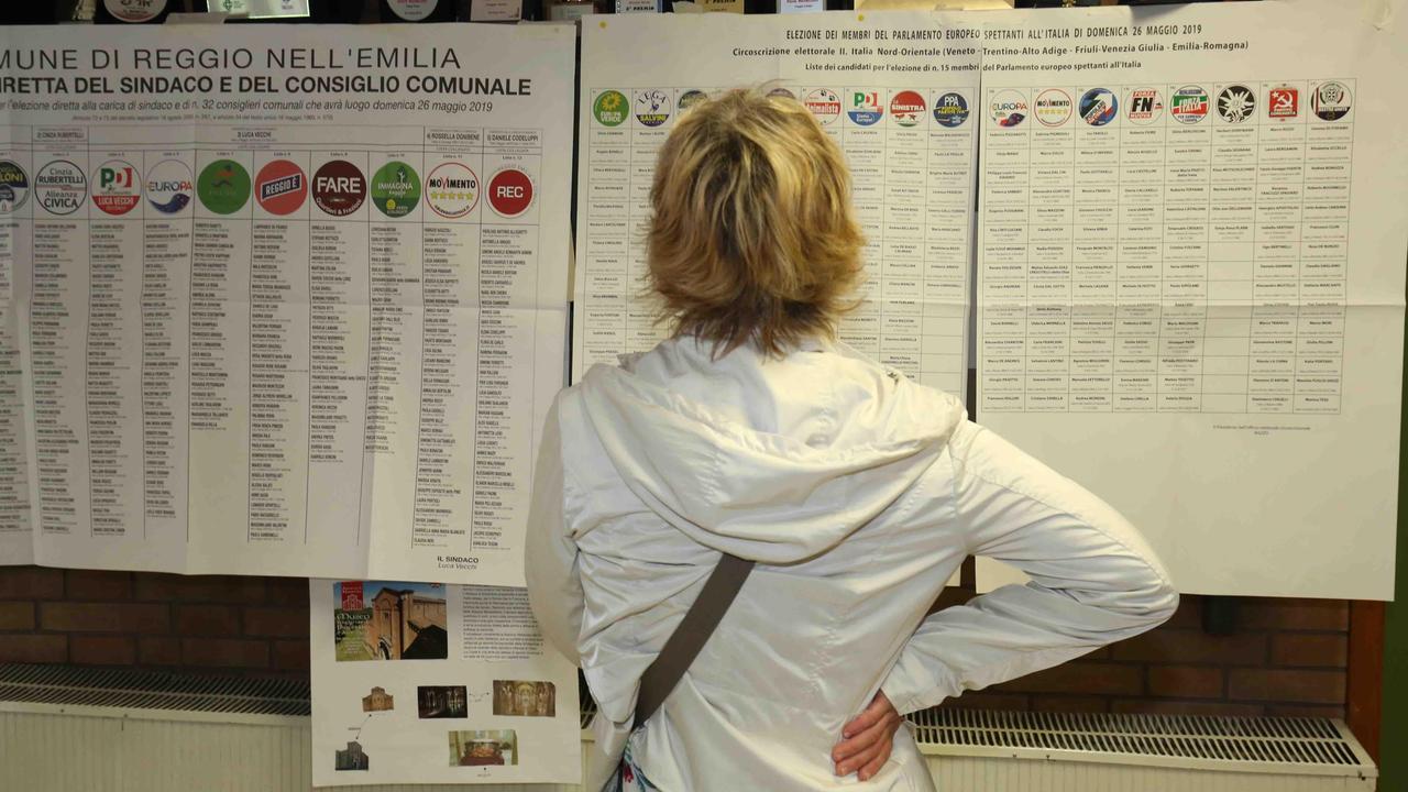 Reggio Emilia, alle 19 affluenza al 56% a europee e amministrative