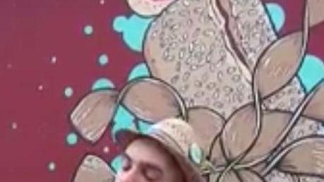 Un murales di Cibo nella stazione dei treni