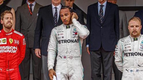 Montecarlo incorona principe Hamilton Vettel è secondo Leclerc buca ed esce