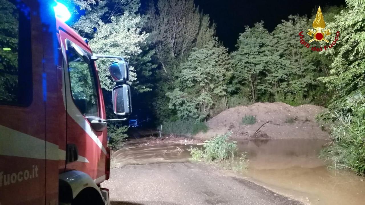 L'intervento dei vigili del fuoco