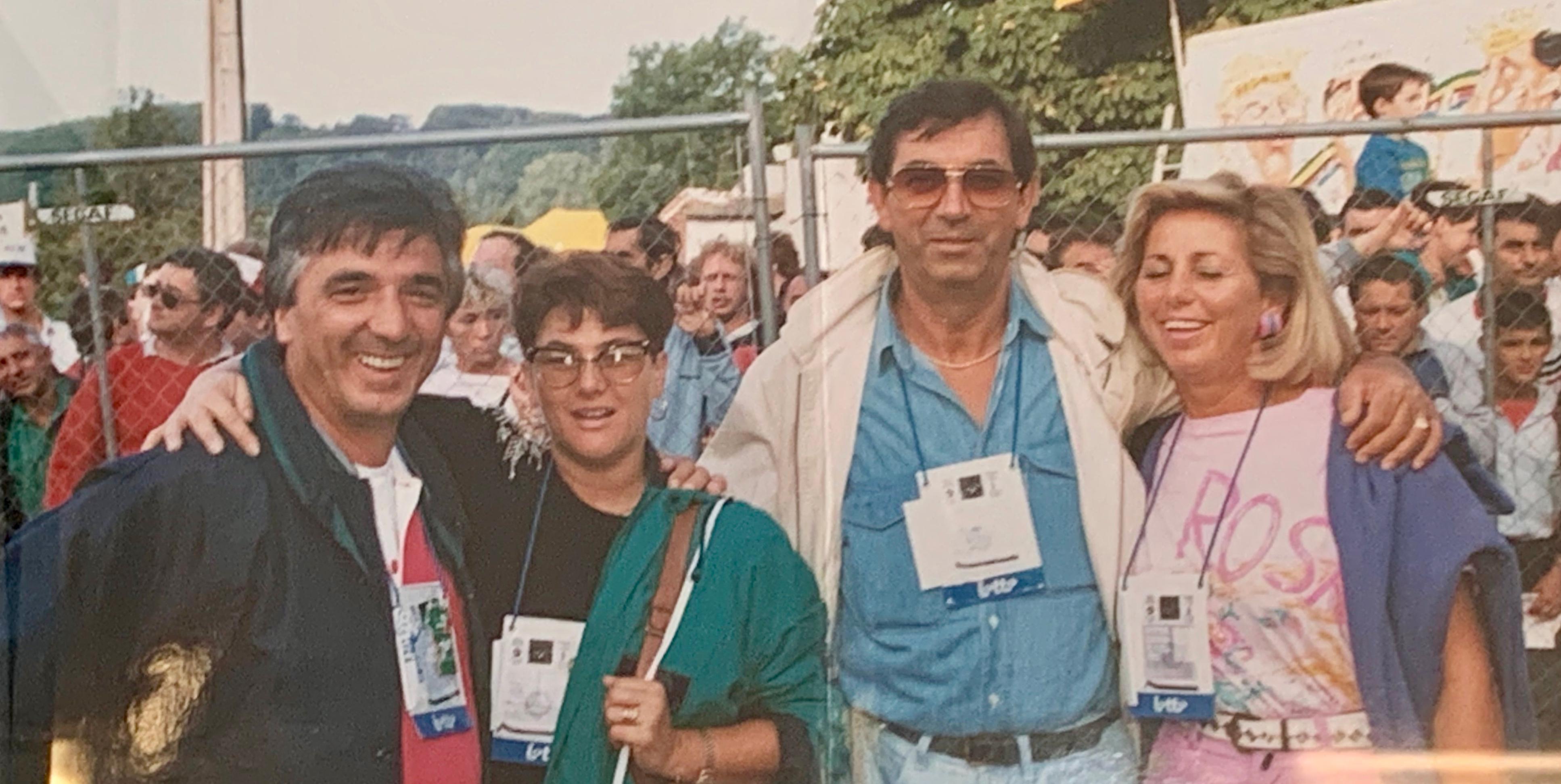 Lando e Carla CAppellijni insieme e Lando e Maria Pia Fanini