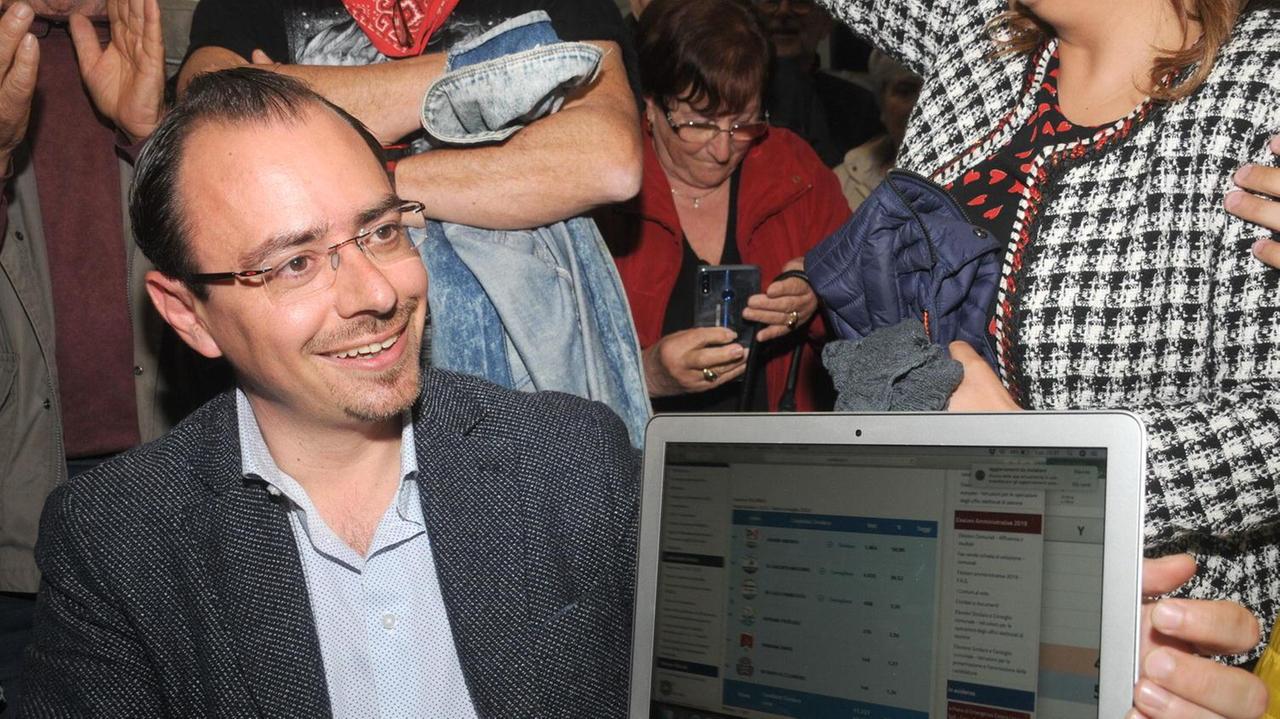 Andrea Benini nel giorno dello spoglio (foto Giorgio)