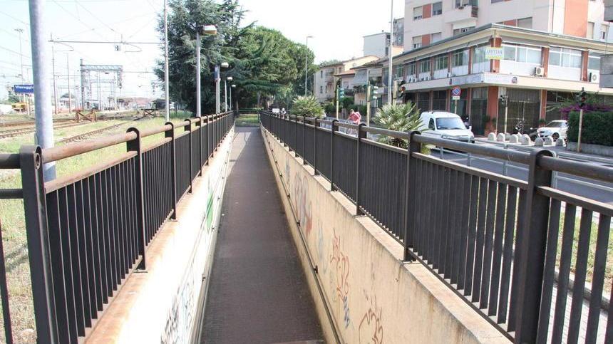 Un solo sottopasso adatto alle biciclette