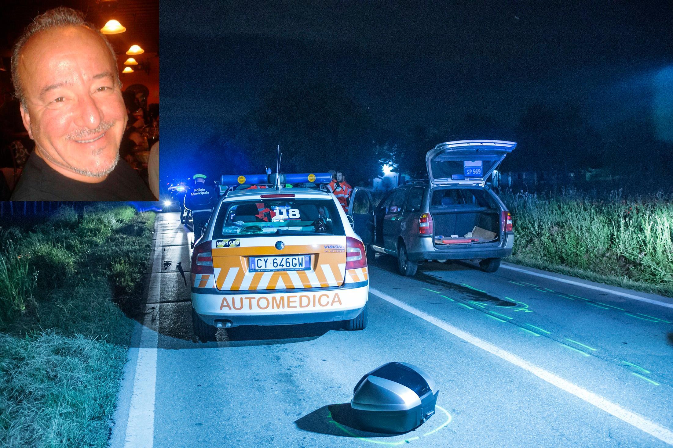 Adriano Dondi e il luogo dell'incidente