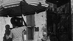 Il set di «Proibito», girato a Tissi nel 1954