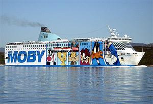 Il traghetto Moby Wonder