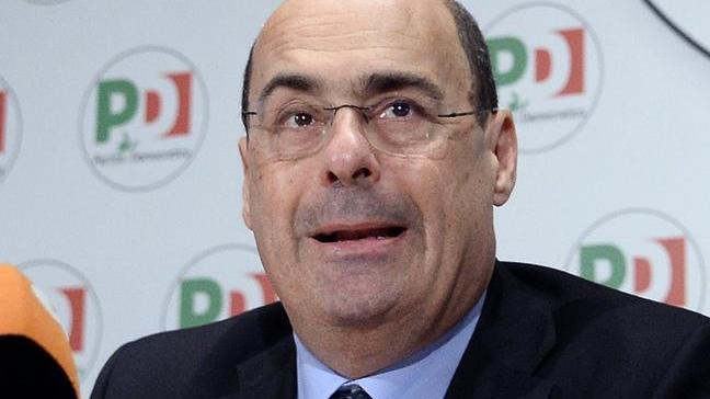 Il segretario del Pd Nicola Zingaretti lunedì a Piombino