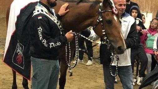 Il fantino Adrian Topalli cerca gloria a Ferrara col cavallo fucecchiese