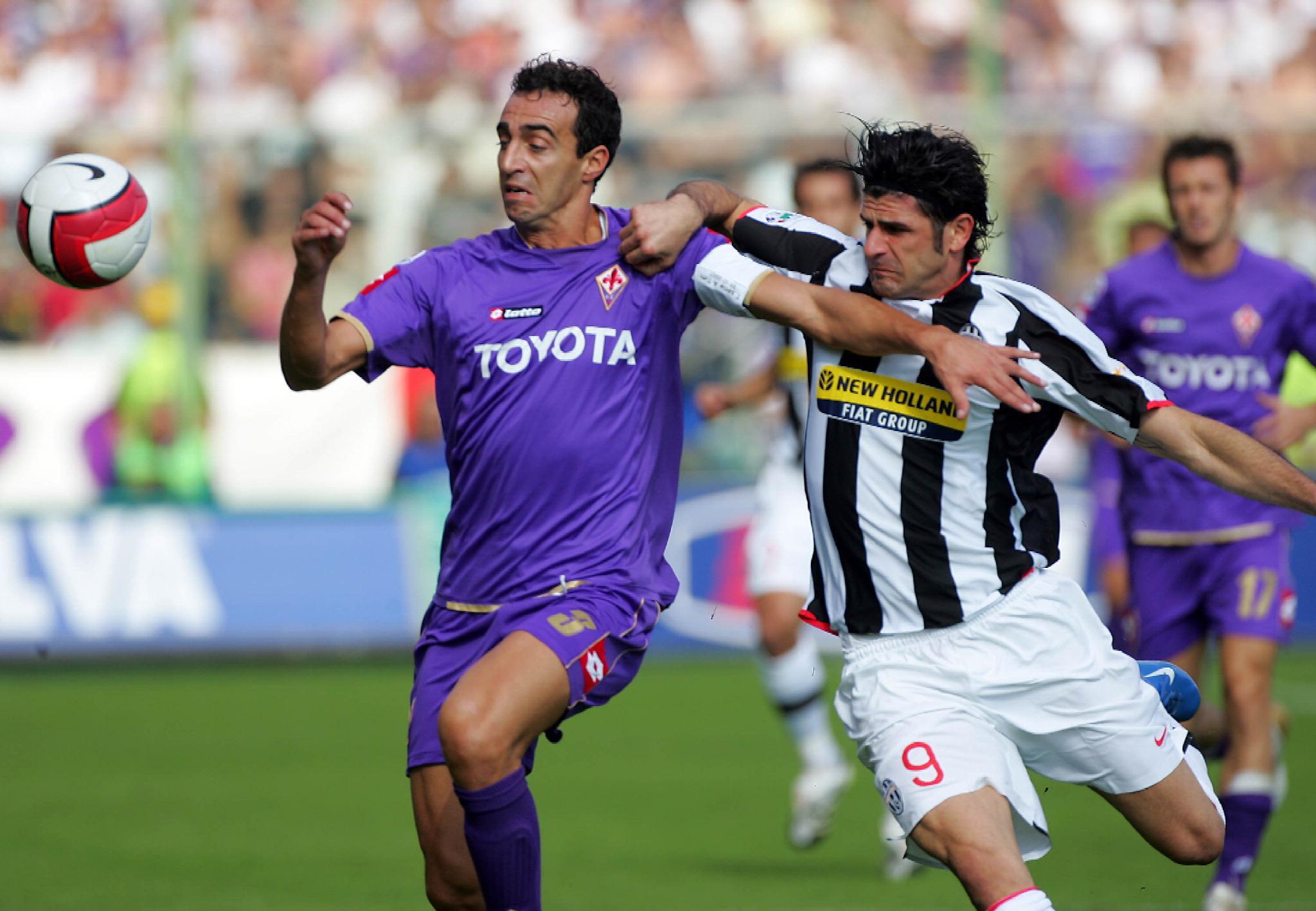 Dario Dainelli quando era capitano della Fiorentina